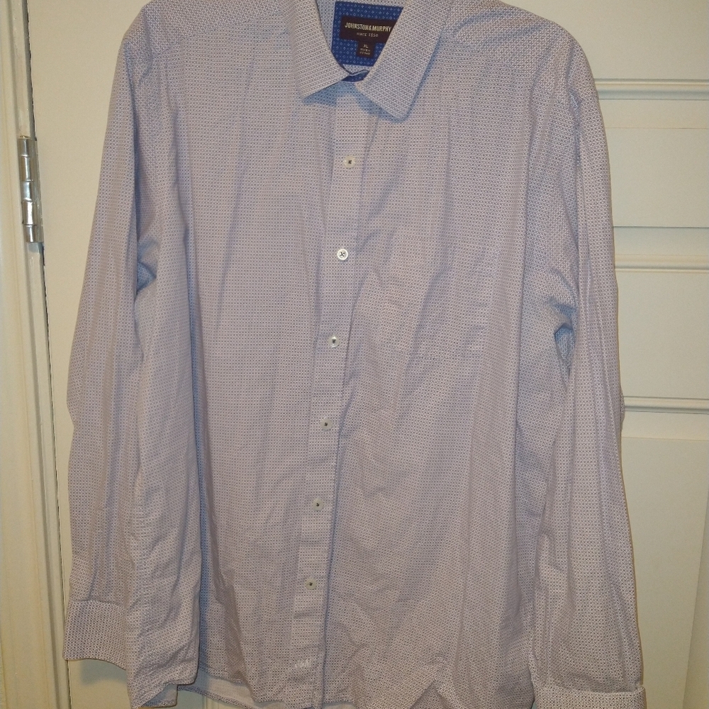 Johnston & Murphy Long Sleeve Button Up Shirt Men's sz XL.